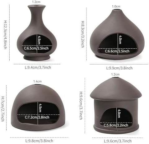 Theriom Artisan Rough Ceramic Incense Burner
