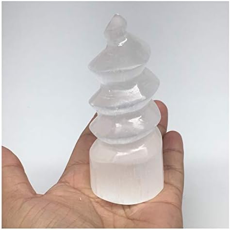 1pc 39-43 Inch Selenite Tower Crystal Twisted Point Powerful White