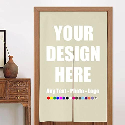 Personalized Japanese Noren Curtain Custom Made Hanging Doorway Panel Room Divider