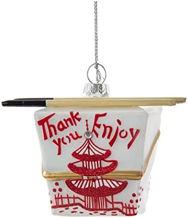 The Bridge Collection Take Out Box Christmas Ornament