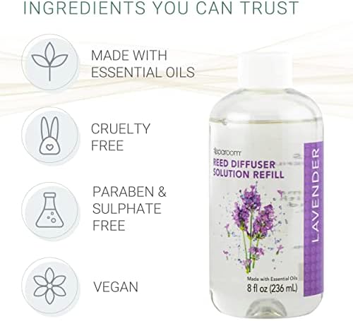 SpaRoom Reed Diffuser Oil Refill Lavender Scent 8oz