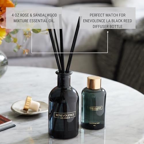 Benevolence LA Rose Sandalwood Diffuser Oil Refill 4 oz