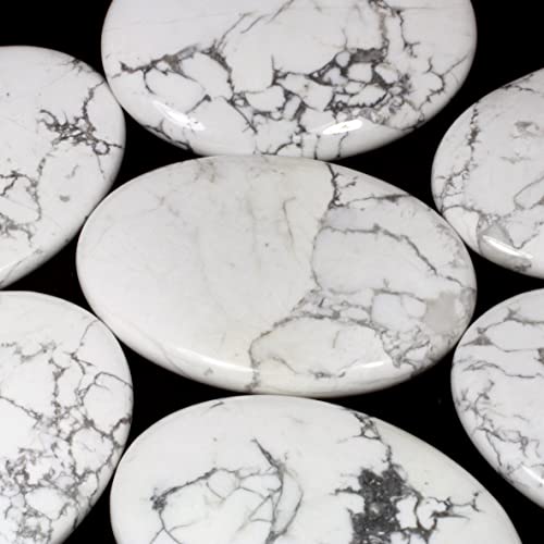 CrystalAge Howlite Palm Stone 70x50mm