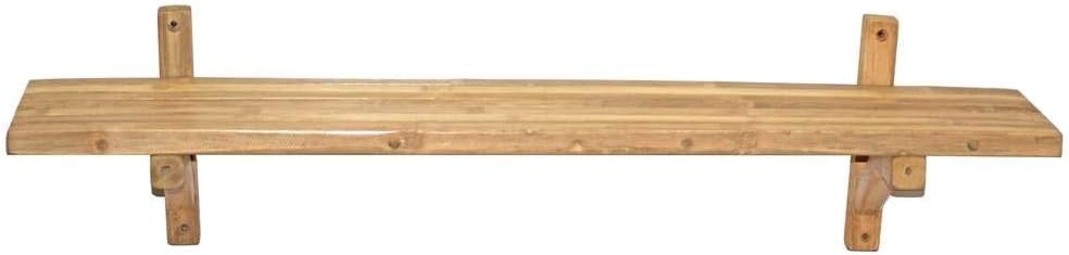 Bamboo Single Wall Shelf with Natural Finish