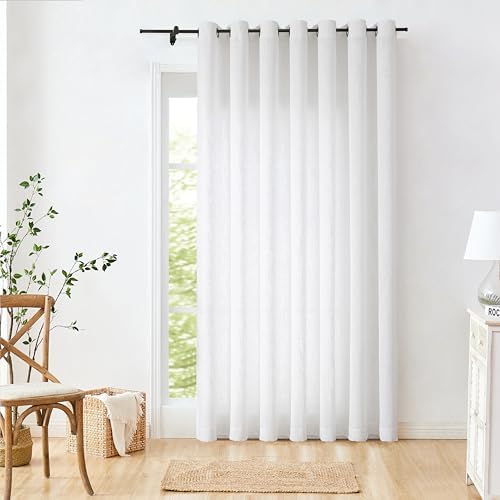 Central Park White Curtain Panel 100x95 Extra Wide