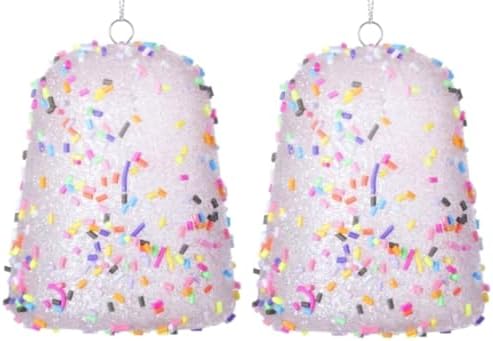 The Bridge Collection 35 Inch Pink Gumdrop with Sprinkles Ornament Set of 2