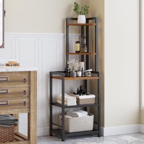 LINGMI 5-Tier Corner Bookshelf Storage Stand