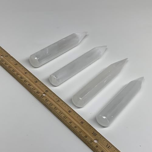 Selenite Crystal Wand for Meditation and Energy Healing