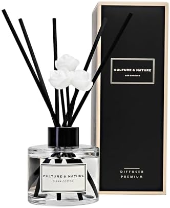 Culture Nature Reed Diffuser Set 4oz Clean Cotton Scented