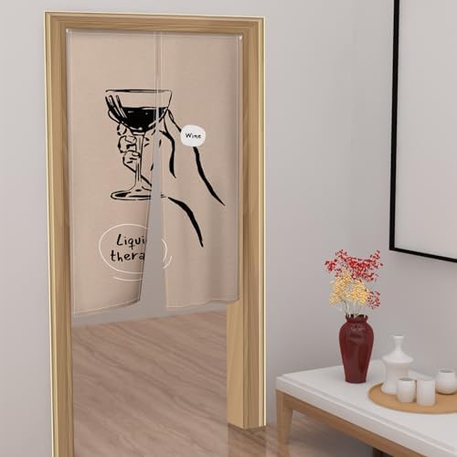 Leowefowa Japanese Noren Door Curtain 34x60