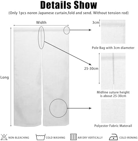 Japanese Door Curtain for Privacy and Decor