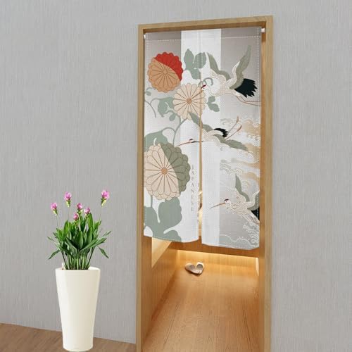 Leowefowa Japanese Noren Door Curtain Panel 1