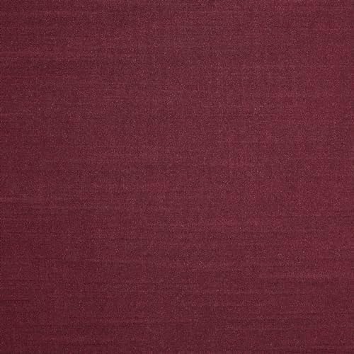 Elegant Burgundy Pleat Curtain Panel with Tieback