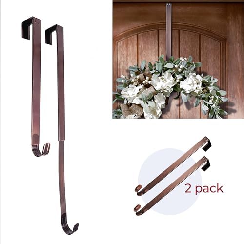Haute Decor Adjustable Wreath Hanger 2 Pack Bronze