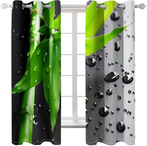 Homxi Blackout Curtains for Balcony Windows 2 Panels
