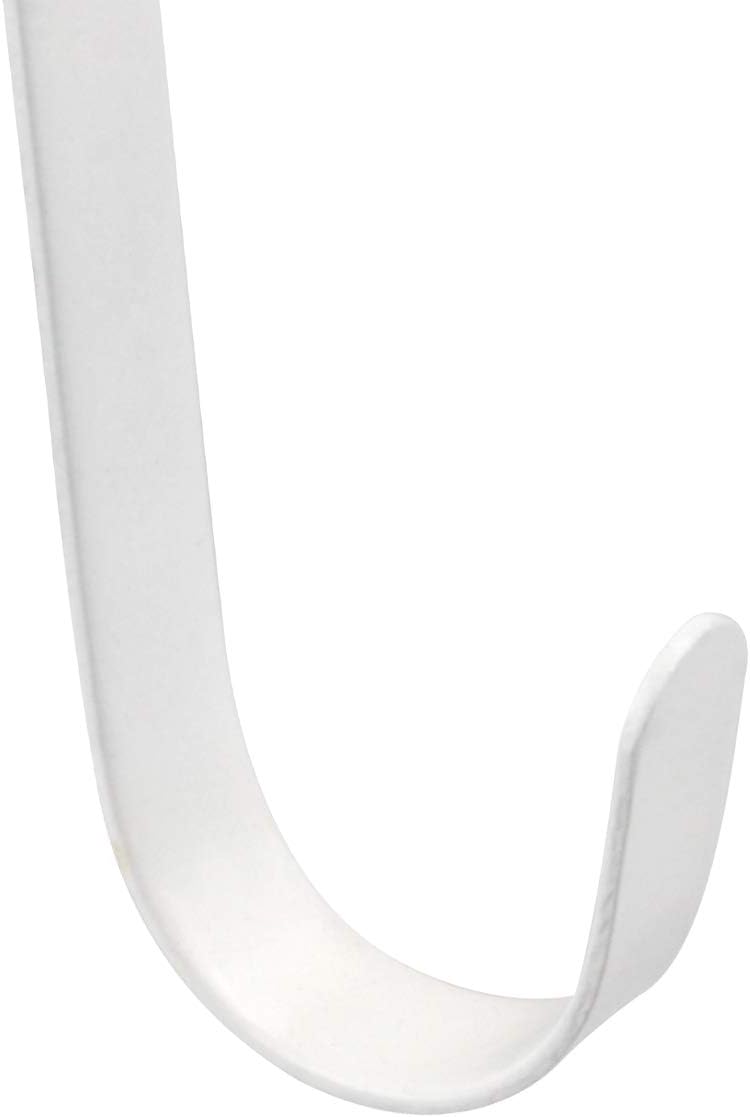 12 Inches White Metal Double Wreath Hanger