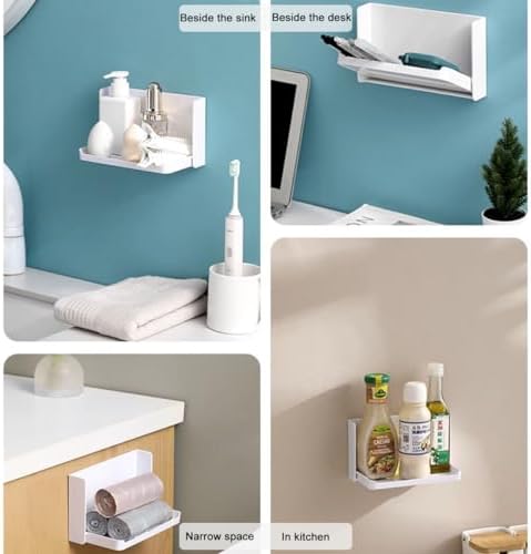 Foldable Adhesive Floating Shelf for Home Office Decor
