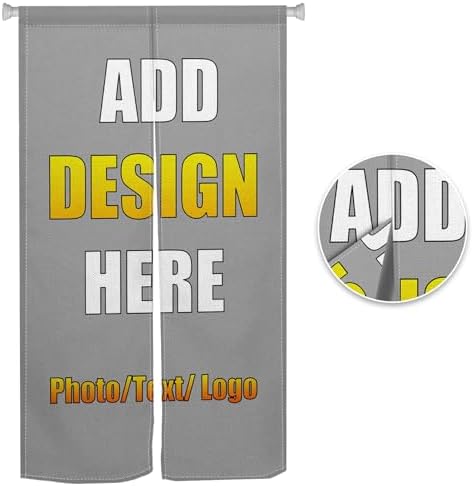 Customizable Double Sided Japanese Noren Curtain Panel
