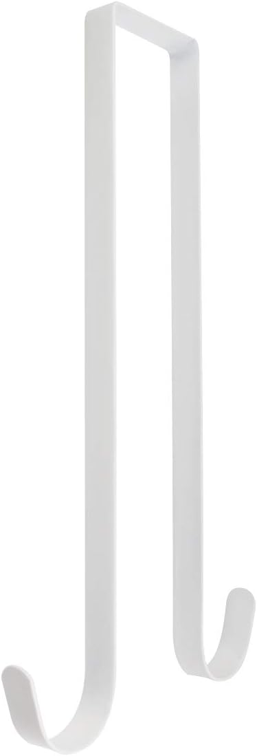 12 Inches White Metal Double Wreath Hanger