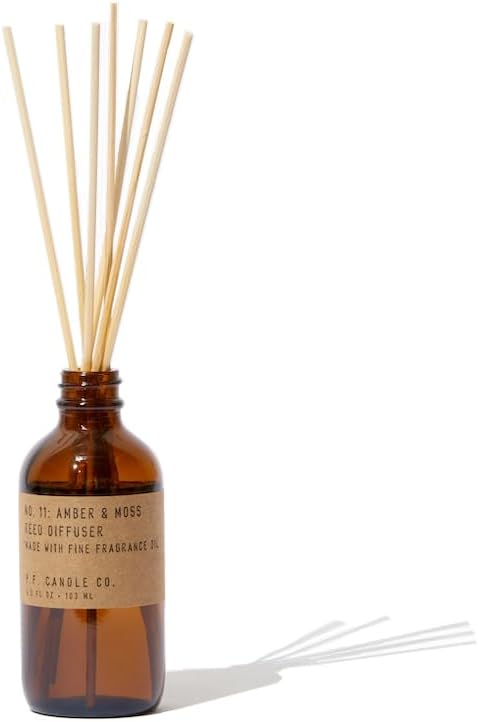 PF Candle Co Amber Moss Reed Diffuser Set 35 Fl Oz