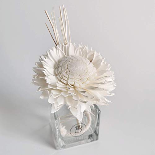 5 White Sunflower 3 Inch Reed Diffuser for Home Fragrance