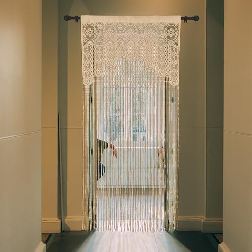 Atsweetlife Lace Door String Curtain 39x79in