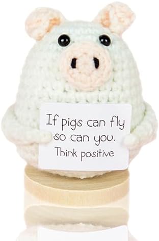 Handmade Crochet Mini Funny Emotional Support Pickle Ornament