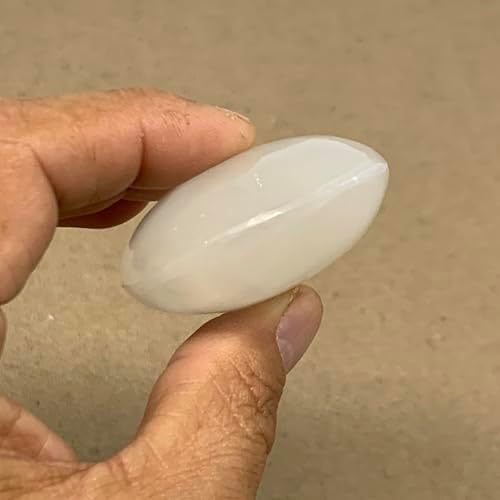 WatanGems 925g Natural Selenite Palm Stone Crystal Pillow Shape Collectible