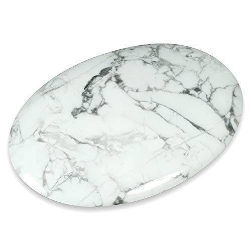 CrystalAge Howlite Palm Stone 70x50mm
