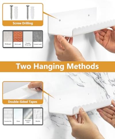 Forzacx Floating Shelves Wall 2 Pack Durable Design