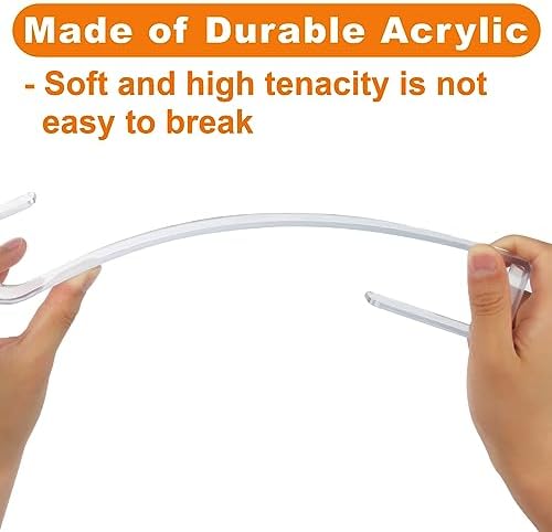 GameXcel 12 Inch Clear Wreath Hanger 4 Pack