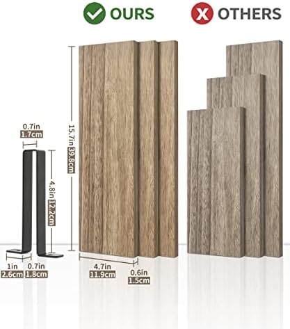Sapowerntus Wood Floating Shelves Set of 3