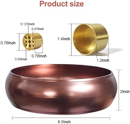 65 Inch Brass Incense Holder with 9 Holes