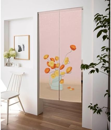 Japanese Style Door Curtain Panel 34x60 Inch