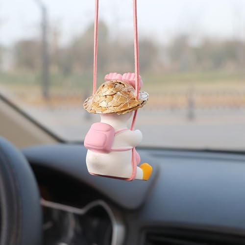 Cool Swinging Duck Car Mirror Ornament Grapefruit