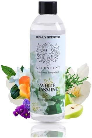 White Jasmine Premium Reed Diffuser Oil Refill 85 Fl Oz