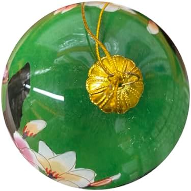 Hawaiian Plumeria Butterfly Glass Ornament