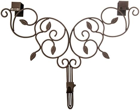 Front Door Wreath Hanger - Ivy Design Brown