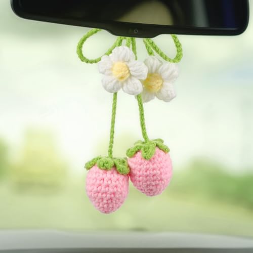 Strawberry Car Hanging Decor 2 Pack