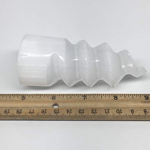 1pc 39-43 Inch Selenite Tower Crystal Twisted Point Powerful White