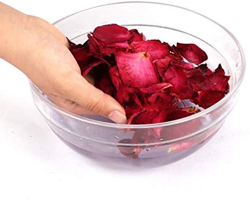 QUUPY 100 Grams Dried Rose Petals for Wedding Confetti and Spa