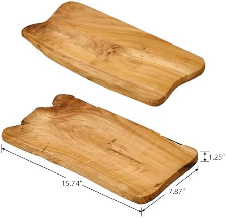 WELLAND 16 Inch Cedar Floating Shelf Set of 2