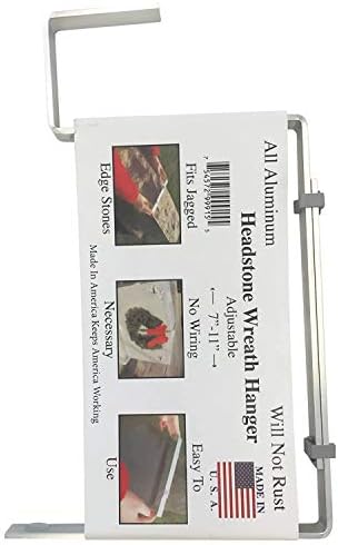 Aluminum Headstone Wreath Hanger for Tombstones