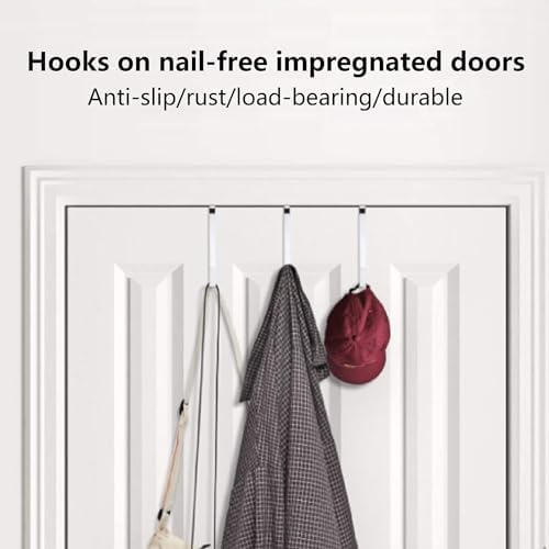 Black Wreath Hanger for Front Door Metal Hook Holder