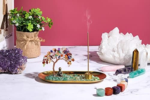 Jovivi Crystal Incense Holder for Sticks