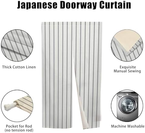 Japanese Style Noren Door Curtain Privacy Divider 34x60
