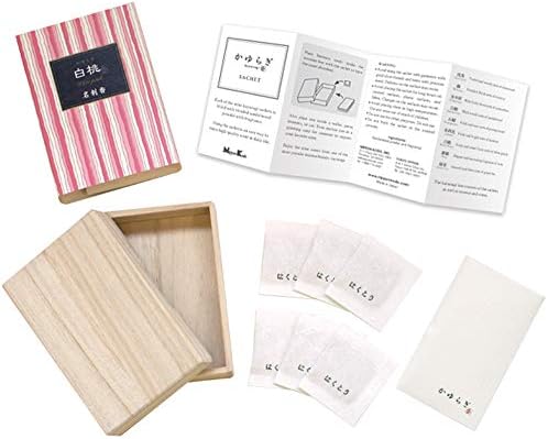 KAYURAGI Sachet - Sandalwood 6 Mini Scented Sachets in Wooden Box