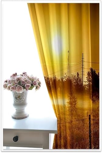 Homxi 2 Panel Blackout Curtains Set for Bedroom