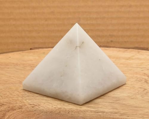 Solid White Moonstone Pyramid 2 Inches Reiki Crystal