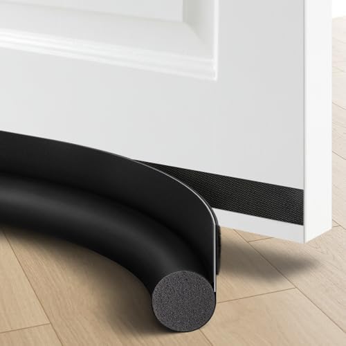 OSAMEDA Door Draft Stopper - 35-35 Inch Black